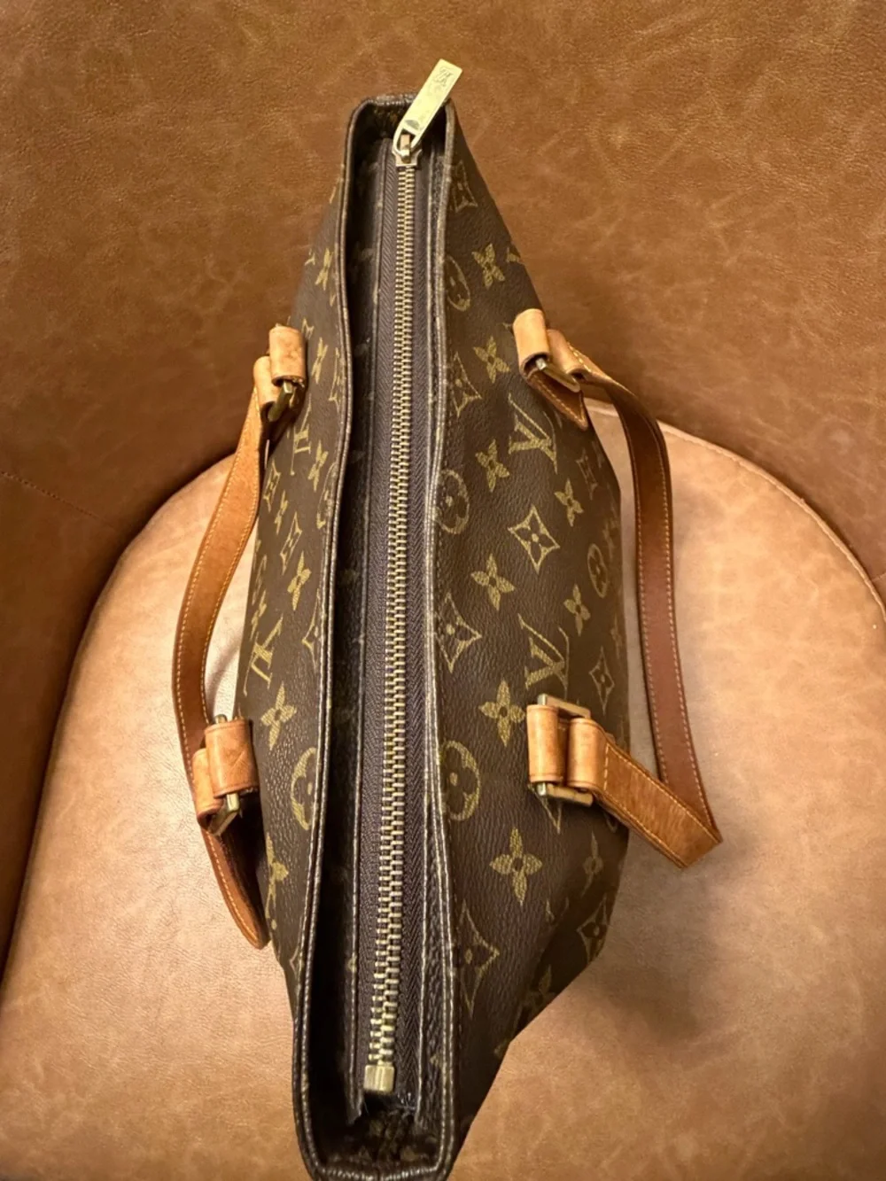 Louis Vuitton Piano Tote Monogram Shoulder Bag Authenticated Clean Interior - Picture 16 of 16